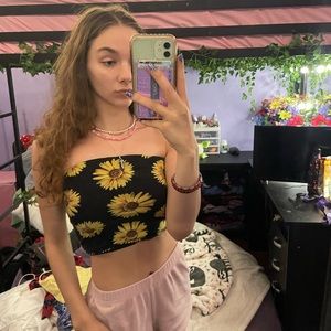 Sunflower tube top